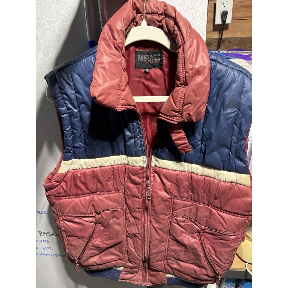 Vintage Mirage 80s Puffer Vest M - Picture 8 of 8